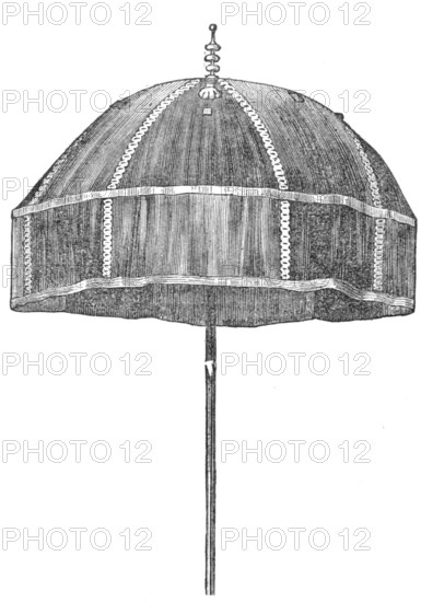 The King of Ashantee's State Umbrella, 1874. Creator: Unknown.