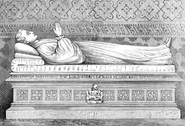 Altar-tomb of the late Bishop Patteson, Christ Church, Sydney, 1874. Creator: Unknown.