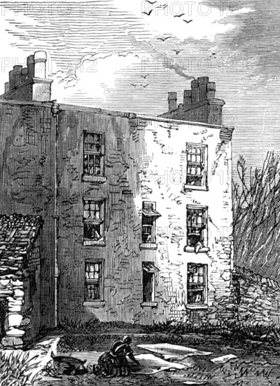 The house in which Livingstone was born, 1874. Creator: Unknown.