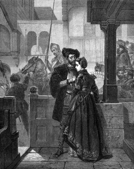 The Parting, by Wilhelm Koller, 1874. Creator: William Hollidge.