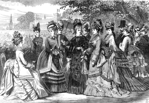 Paris Spring fashions, 1874. Creator: Unknown.