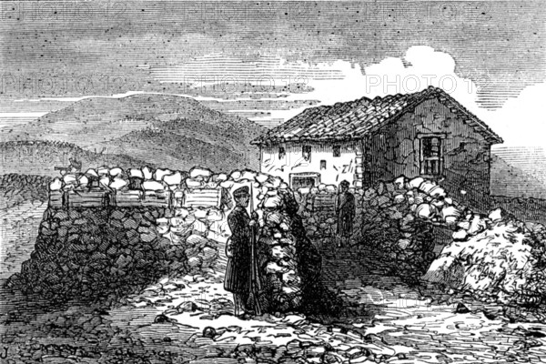 Civil War in Spain: Redoubt of San Candido, 1874. Creator: Unknown.