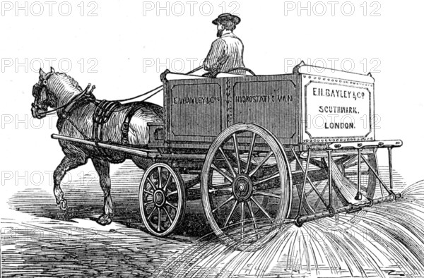 New hydrostatic van for street-watering, 1874. Creator: Unknown.
