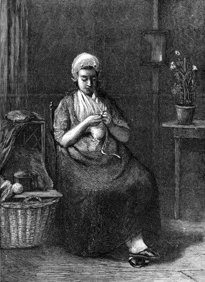 Expectation by J. Israels, in the Royal Academy Exhibition, 1874. Creator: Unknown.