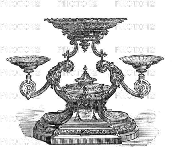 Plate presented to Mr. Julius Vogel, Prime Minister of New Zealand, 1874. Creator: Unknown.