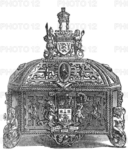 Casket of Address Presented by the Fishmongers Company to Sir Moses Montefiore, 1874. Creator: Unknown.