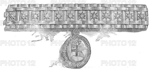 Bracelet given by the Royal Albert Yacht Club to the Duchess of Edinburgh, 1874. Creator: Unknown.