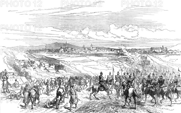 The Civil War in Spain: arrival of the Catalan Division at Vittoria, 1874. Creator: Unknown.