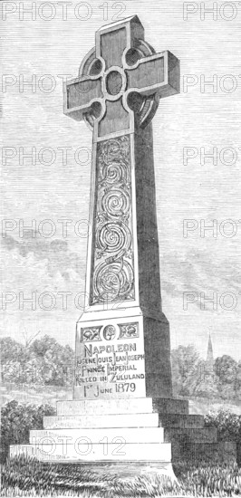 Monument to the late Prince Imperial, at Chiselhurst, 1881. Creator: Unknown.