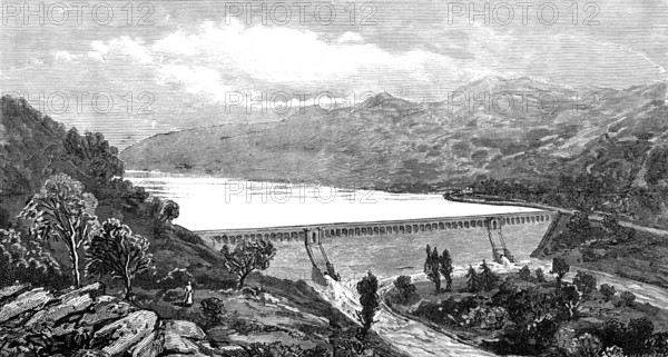 The Vyrnwy new waterworks for Liverpool, 1881. Creator: W. I. Mosses.