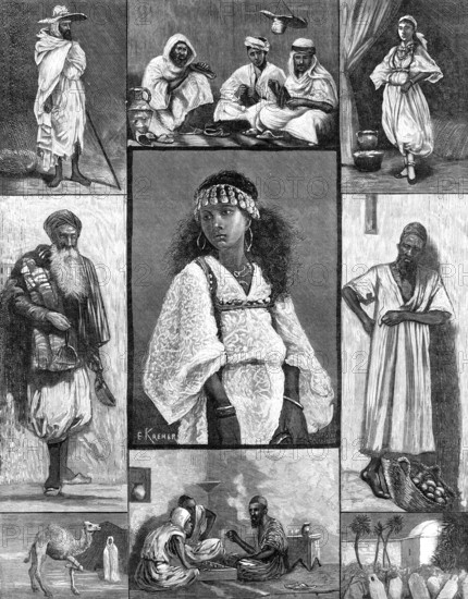 Sketches in Algeria, 1881. Creator: Unknown.