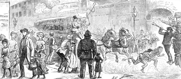 Children's Day in the Country: The Start, 1881. Creator: Unknown.