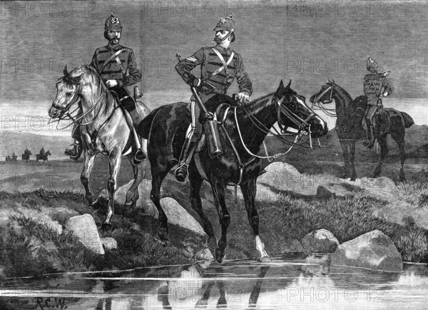 The Scottish Volunteers: Border Rifles: 1st Roxburgh Mounted Rifles, 1881. Creator: Unknown.