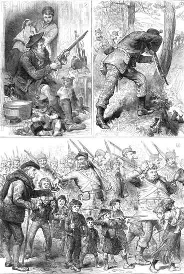 The Royal Visit to Edinburgh: The Scottish Volunteers, 1881. Creator: Unknown.