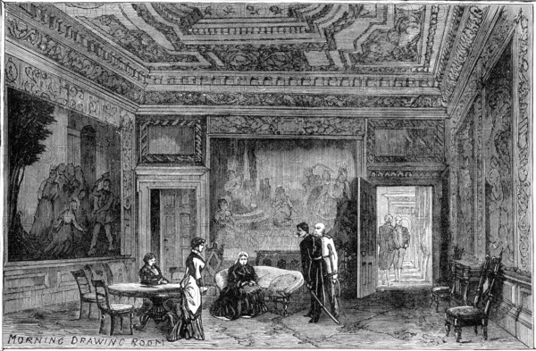 The Royal Visit to Edinburgh: Morning Drawing Room, Holyrood Palace, 1881. Creator: Unknown.