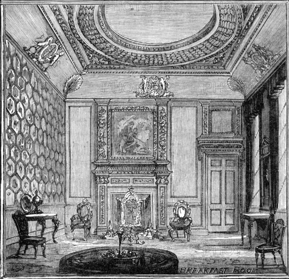 The Royal Visit to Edinburgh: Breakfast Room, Holyrood Palace, 1881. Creator: Unknown.