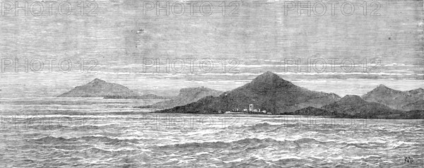 Quoin Point, Cape Agulhas, South Africa, near which the mail steam-ship Teuton was wrecked, 1881.  Creator: Unknown.