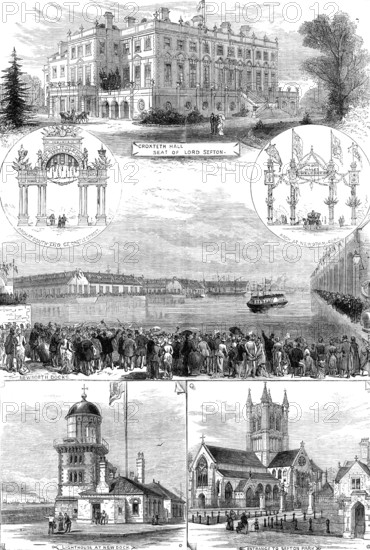 Visit of the Prince and Princess of Wales to Liverpool, 1881. Creator: Unknown.