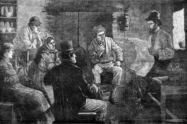 Discussing the new Irish Land Act, 1881. Creator: Unknown.
