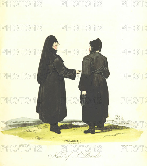 Nuns of St. Basil, 1813.  Creator: Joseph Constantine Stadler.