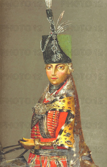Hungarian Bodyguard from the Era of Maria Theresa..., 1895. Creator: Unknown.