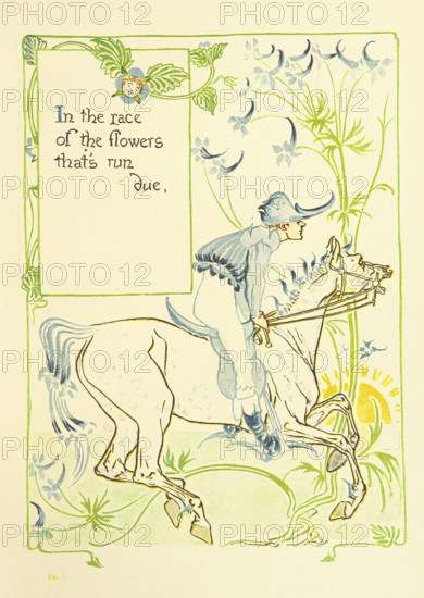 In the race of the flowers that's run due, 1899. Creator: Walter Crane.