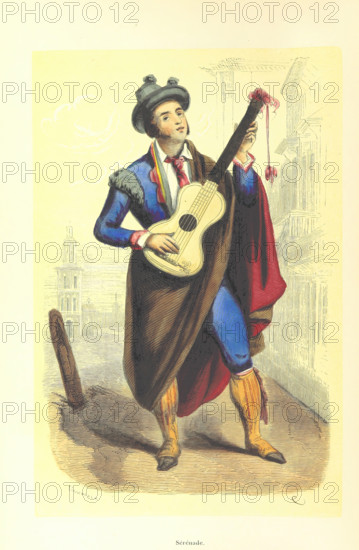 Sérénade, 1848. Creator: Adolphe François Pannemaker.