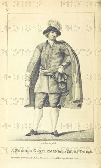 A Swedish Gentleman in the Court Dress, 1802. Creator: Louis Charles Ruotte.