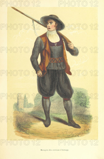 Maragato from the area of the Astorga, 1848. Creator: Clerman.