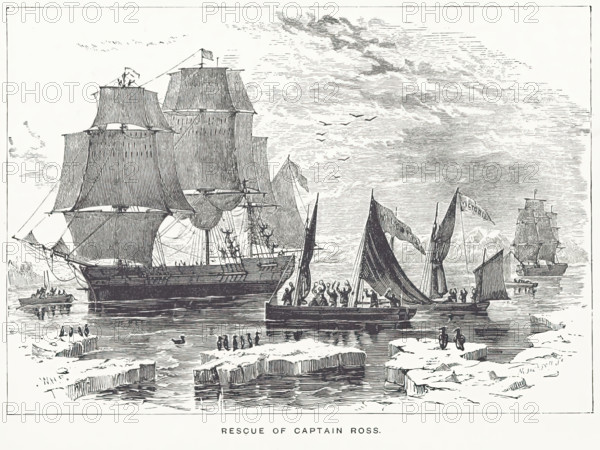 Rescue of Captain Ross, 1833, (1884). Creator: Mason Jackson.