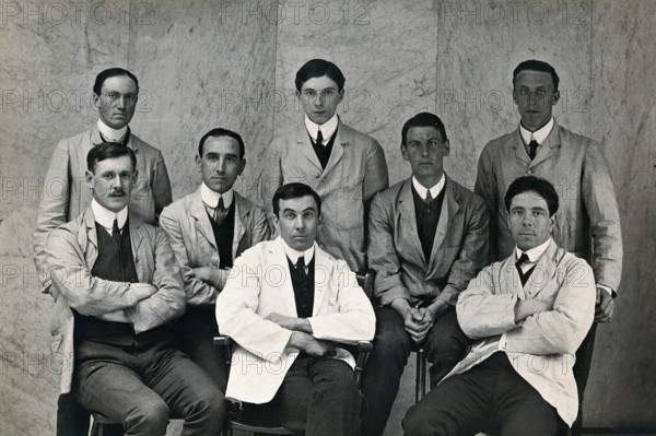 Charing Cross Hospital: a portrait of house surgeons, 1906. Creator: Unknown.