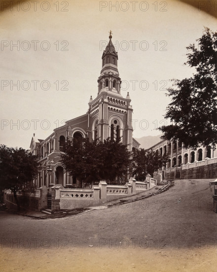 Hong Kong: the Union Chapel, c1873. Creator: William Pryor Floyd.