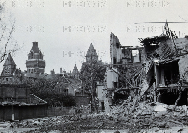St Charles Hospital, London: building damaged by bomb, (1940). Creator: Unknown.