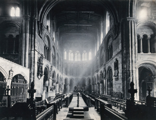 The church of St  Bartholomew the Great; interior view facing East, 1902. Creator: Unknown.