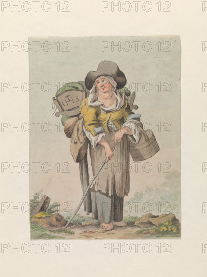 The wife of a blind man, late 18th century? Creator: Matthias Pfenninger.