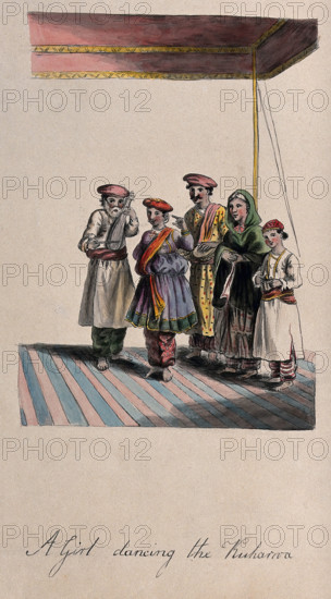 A Girl dancing the Kuharwa, 19th century. Creator: Unknown.