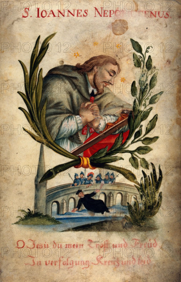 Saint John Nepomucen and his martyrdom. Creator: Unknown.