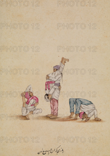 Four acrobats, between 1800 and 1899. Creator: Unknown.