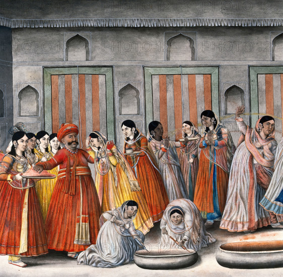 Holi festival, 19th century? Creator: Unknown.