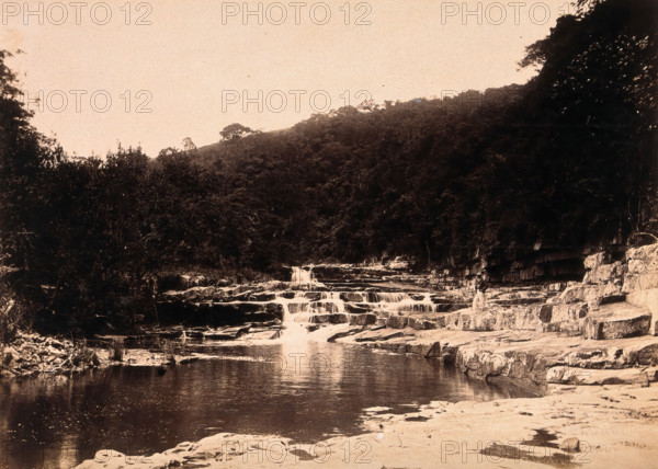 Eshowe, South Africa: waterfalls (The Umlalaas), between 1880 and 1899. Creator: John Wallace Bradley.