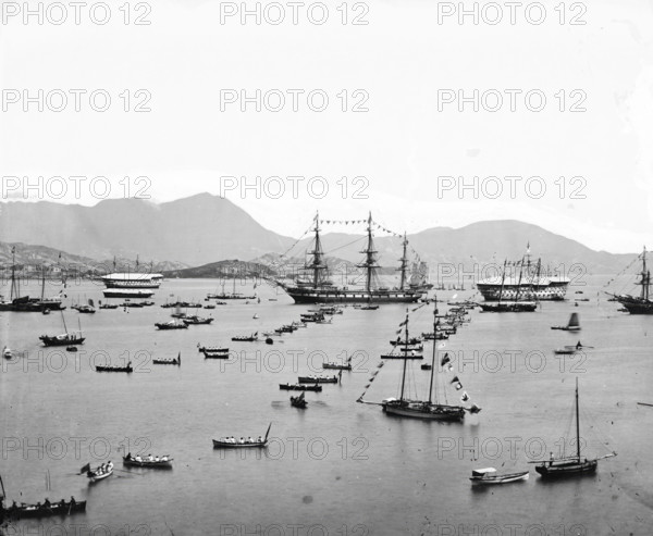 The harbour, Hong Kong, 1869. Creator: John Thomson.