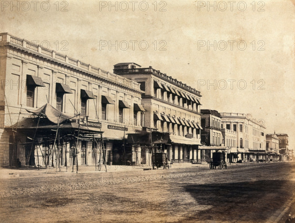 A principal street in Calcutta, c1880s. Creator: Unknown.