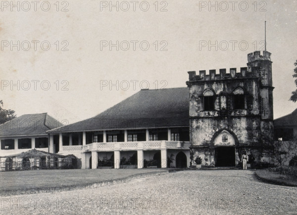 Kuching, Sarawak: the Astana, a partly castellated building, c1896. Creator: Unknown.