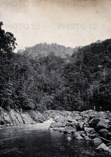 Sarawak: falls on the Baram River, c1900. Creator: Unknown.