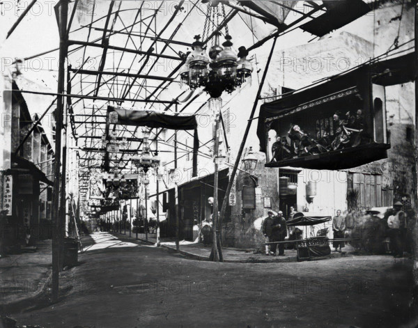 Bonham Strand, Hong Kong,  1981 (from a negative of 1869). Creator: John Thomson.
