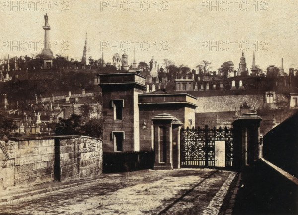 Entrance of Necropolis, Glasgow, c1880s. Creator: Unknown.