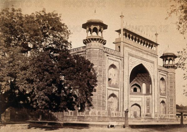 The Taj Mahal, Agra, India: entrance gate, c1900. Creator: Unknown.