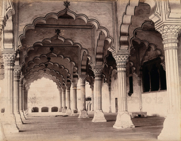 Agra, India: the Diwan-i-Am (Hall of Public Audience), c1900. Creator: Unknown.