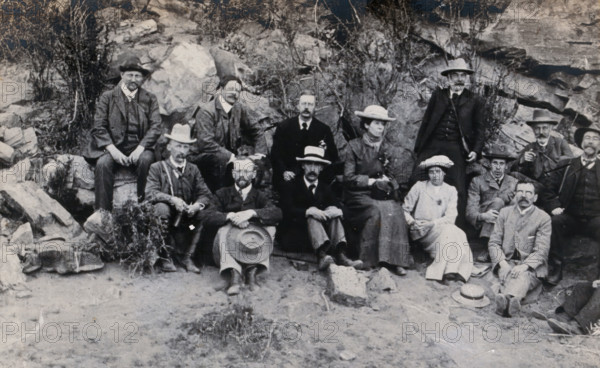 South Africa: members of an English geological party, 1905. Creator: Tempest Anderson.
