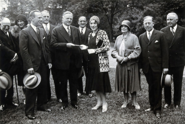 Henry Solomon Wellcome and others at the award of the Gorgas Memorial, 1930. Creator: Unknown.